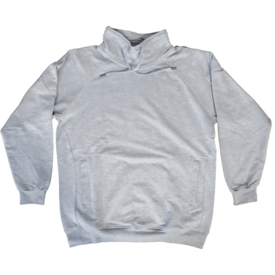 High-Neck Fleece Sweater